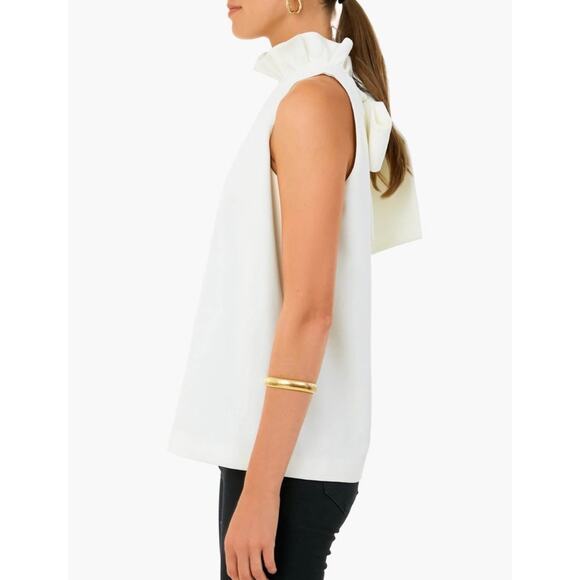 TUCKERNUCK Ivory Cream Mason Blouse NWT Size Medium - Picture 3 of 9
